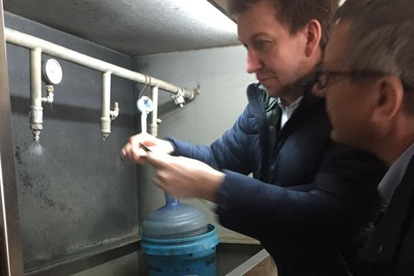 Equipo de prueba para caudal y ángulo de pulverización