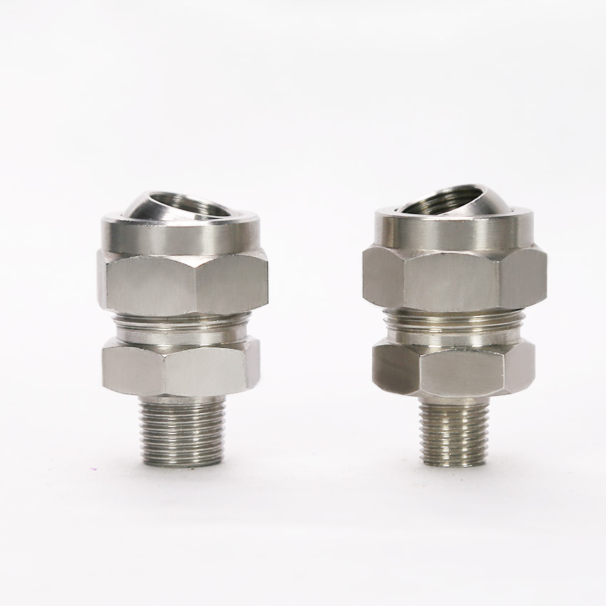 Accesorios adaptadores de junta giratoria ajustable de acero inoxidable 36275